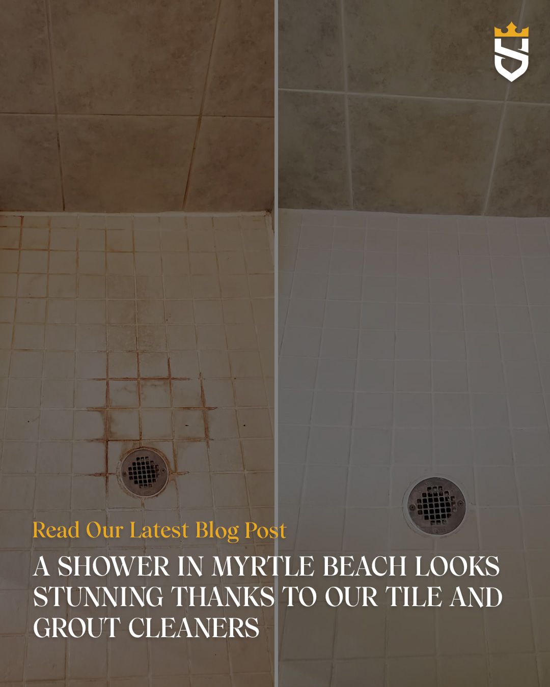 A Shower in Myrtle Beach Looks Stunning Thanks to Our Tile and Grout Cleaners