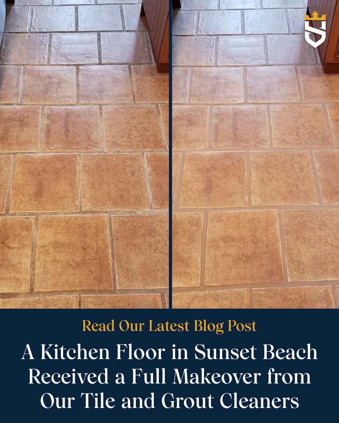 A Kitchen Floor in Sunset Beach Received a Full Makeover from Our Tile and Grout Cleaners