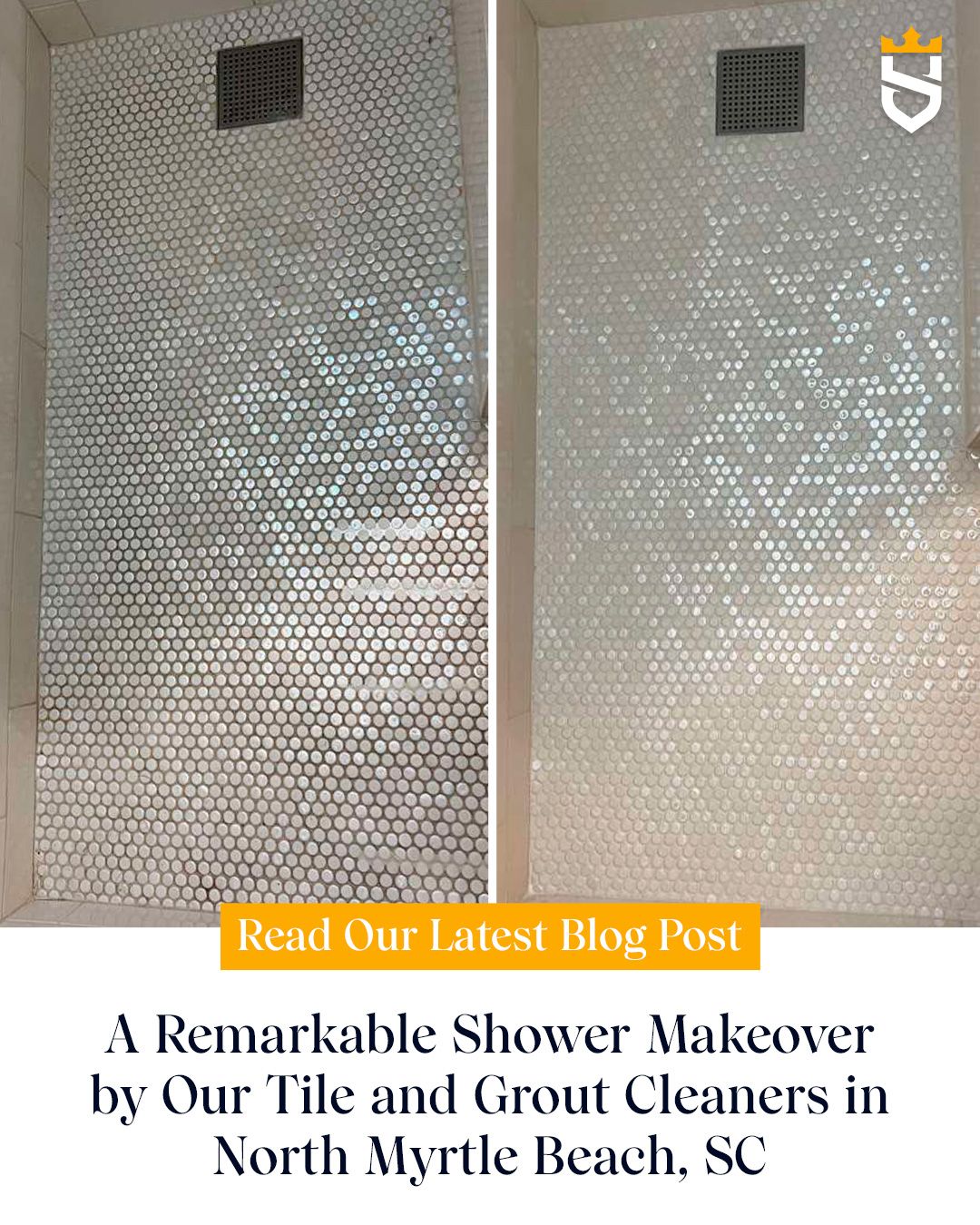 A Remarkable Shower Makeover by Our Tile and Grout Cleaners in North Myrtle Beach, SC